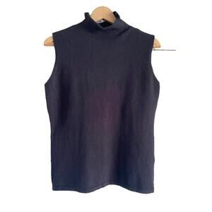 APRLL Sleeveless Wool Blend Mock‎ Turtleneck Sz L